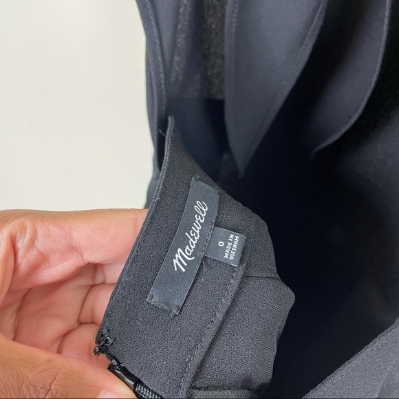 Madewell Apron Bow-Back Wide Leg Jumpsuit Black Size 0 - Picture 7 of 9